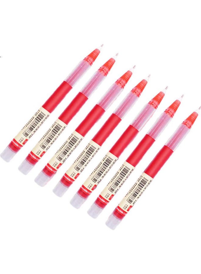 Snowhite 0.5Mm Quick-Drying Gel Pen, Rollerball Pen, Signature Pen, Full Needle Tube Ballpoint Pen, Red, 12 Pens/Box T16 - Image 2