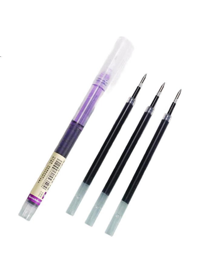 Snowhite 0.5Mm Quick-Drying Gel Pen, Rollerball Pen, Signature Pen, Full Needle Tube Ballpoint Pen, Red, 12 Pens/Box T16 - Image 3