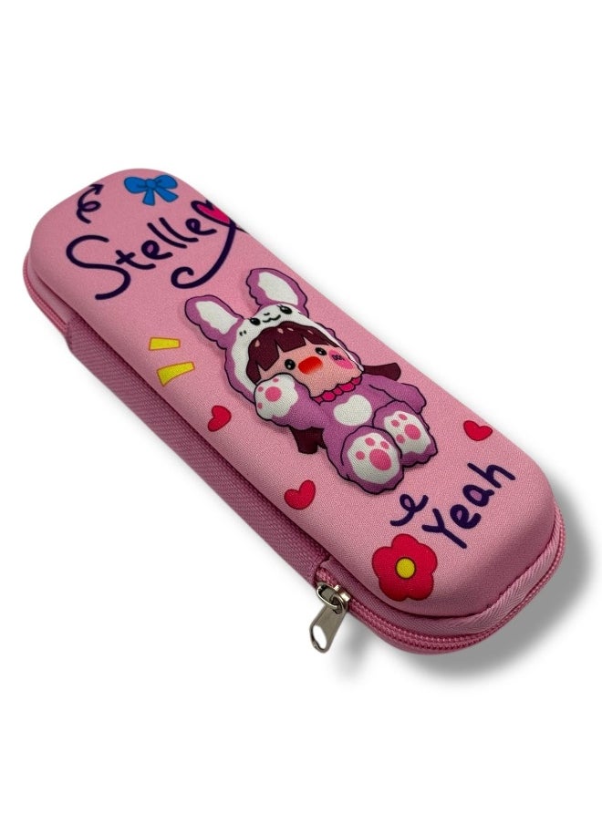 QSHOP Pencil Case 3D Cartoon Waterproof Pencil Case Large Capacity Stationery Organizer with Zipper School Supplies for Kids Boys Girls  - Image 1