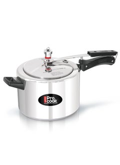 MILTON Pro cook Milton Pro cook Pressure Cooker Aluminium With Inner Lid 5 litre Induction and Gas Stove Compatible Food Grade Nitrile Gasket System 5 Years Warranty ISI Certified Silver  - Image 2