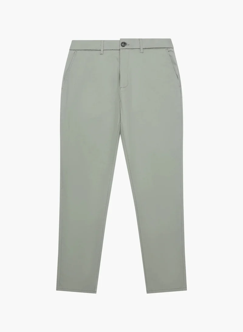 French Connection Sage Green Cotton Stretch Chino for Men | Best Price UAE