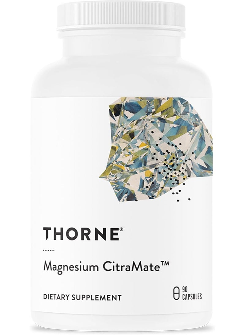 Thorne Research Magnesium Citramate Supplement (Citrate-Malate), 90 Capsules - Image 1