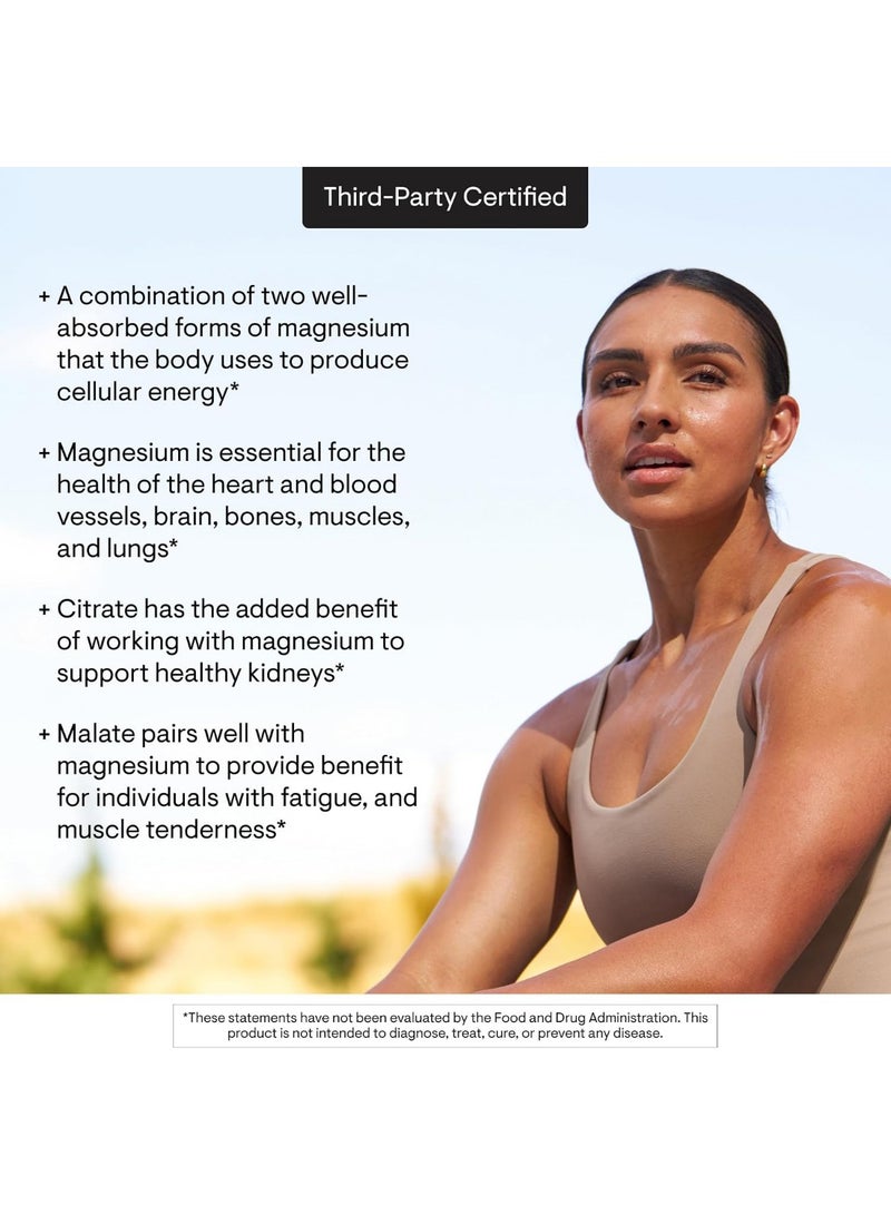 Thorne Research Magnesium Citramate Supplement (Citrate-Malate), 90 Capsules - Image 5