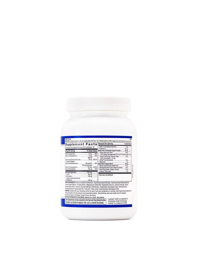 GNC - Preventive Nutrition Brain Health Formula 60 Caplets Supports Memory Function And Enhances Circulation - Image 1