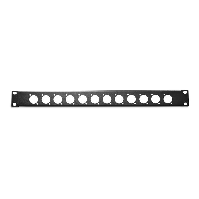 Elite Core RP1U-12D Rack Panel with 12 D-Series Punch-Outs, 1U