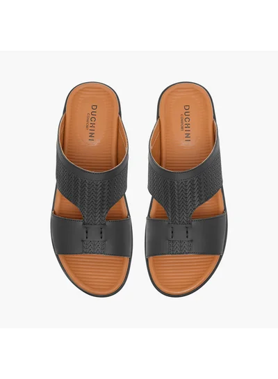 دوتشيني Men's Textured Slip-On Arabic Sandals