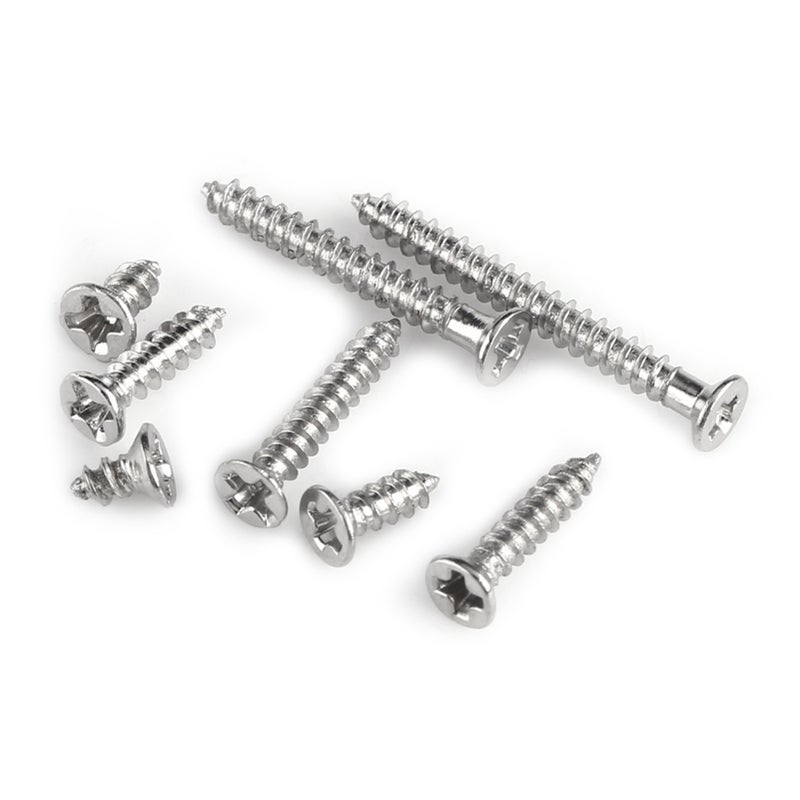800pcs M2 Cross Drive Flat Head Self‑Tapping Screws Woodworking Fastener with Box - Image 4