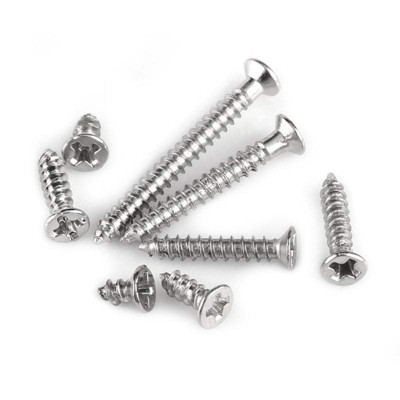 800pcs M2 Cross Drive Flat Head Self‑Tapping Screws Woodworking Fastener with Box - Image 5