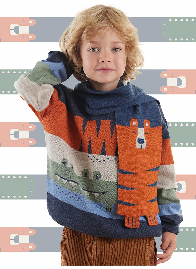 Denokids Tiger Crocodile Boy Scarf