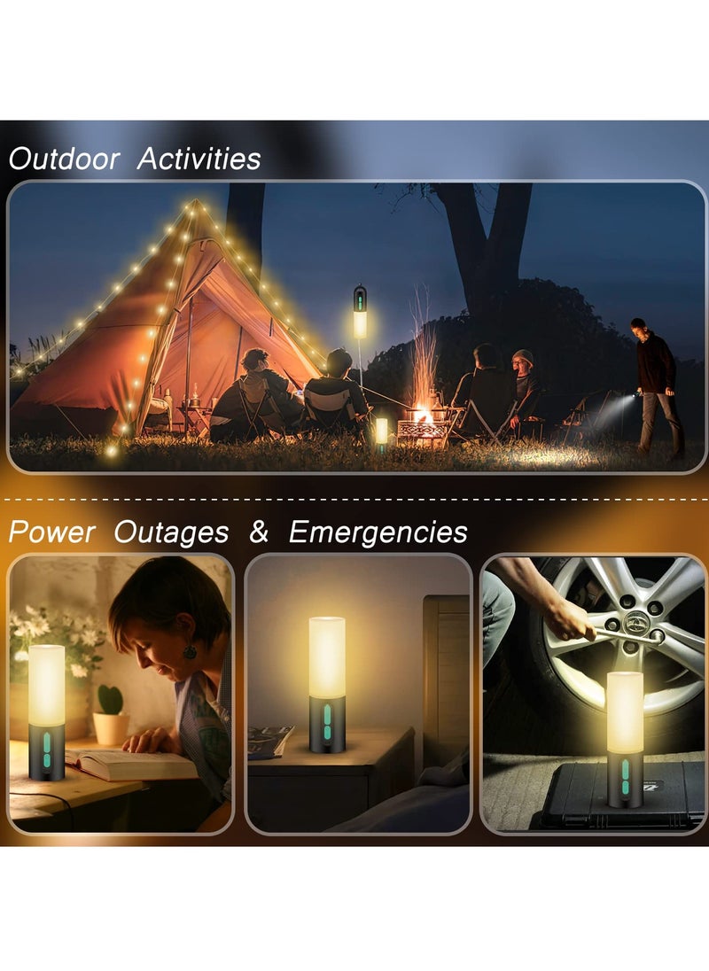 SYOSI - Camping String Lights Multifunctional Camping Atmosphere Light Rechargeable Lantern with String Light 33Ft IP44 Waterproof Camping Lights Portable Flashlight for Camping Hiking Emergency - Image 1
