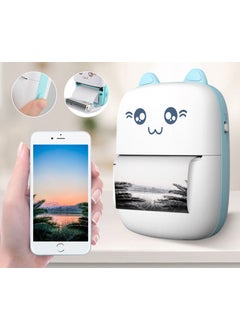 Qasul Mini Printer For Kids Portable Pocket Thermal Printer Bluetooth Wireless Smart Printer  - Image 1