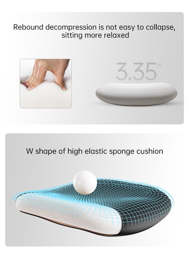 SIHOO M18 Ergonomic Office Chair, Big and Tall Office Chair, Adjustable Headrest with 2D Armrest, Lumbar Support and PU Wheels, Swivel Computer Task Chair for Office(Black) - Image 3