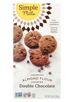 Simple Mills Crunchy Almond Flour Cookies Double Chocolate 5.5 oz (156 g) 