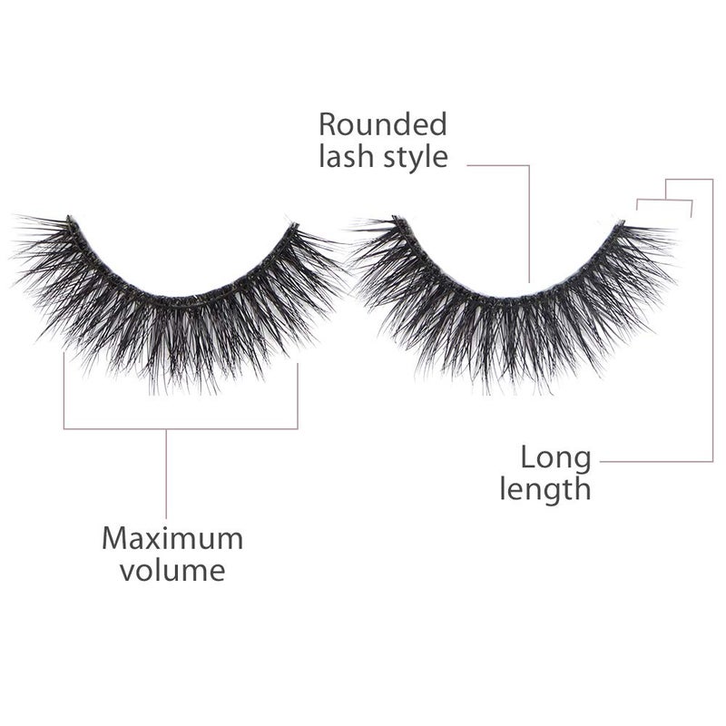 Ardell Lashes Natural Look Mega Volume, 252 - Full Volume, Long-Lasting Fake Lashes for Flawless Look, 4 Pairs - Image 2