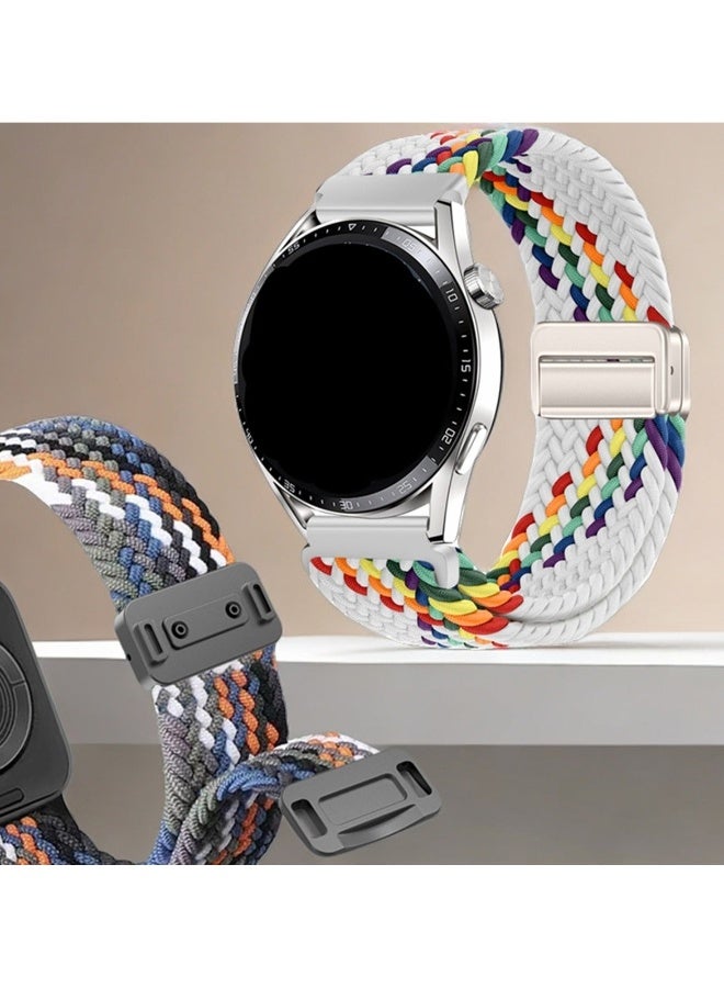 Youque Magnetic Wristband Adjustable Nylon Strap for Apple Watch Series 11 46mm/Series 10 46mm Black - Image 3