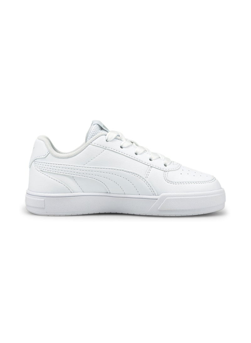 PUMA Caven Kids Unisex White Trainers - Image 5