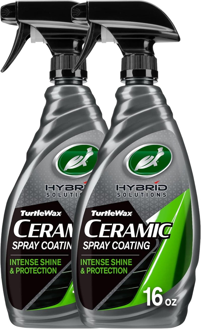 TurtleWax Hybrid Solutions Ceramic Spray Coating, High Shine Car Wax, Offers Durable Paint Protection, Extreme Water Beading Action, Safe for Glass, Wheels, Trim and More, 16 oz (Pack of 2) - Image 1