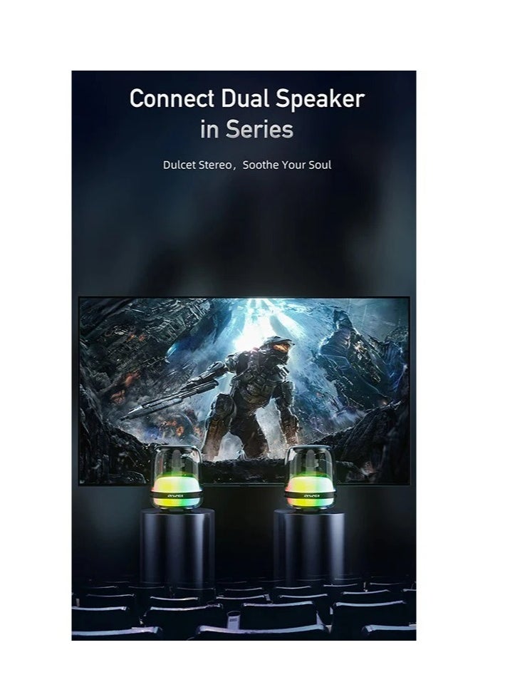 Awei Awei Y386 Portable Speakers Waterproof And Colorful LED Light  - Image 4
