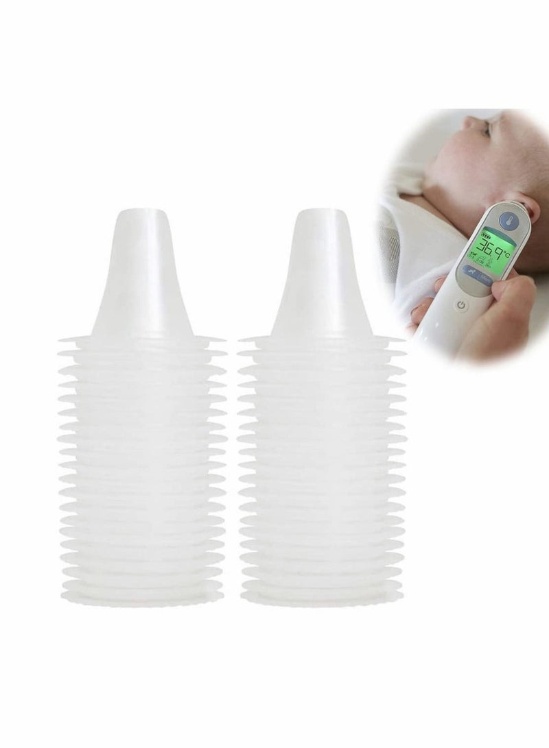 Y&D Ear Thermometer Probe Covers, Refill Caps Replacement Lens Filter Protector Covers Disposable BPA/Latex Free Clear for All Braun ThermoScan Models, 60PCS - Image 1