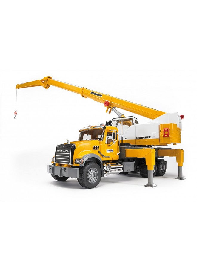 Bruder 02818 Mack Granite Liebherr Crane Truck - Image 3