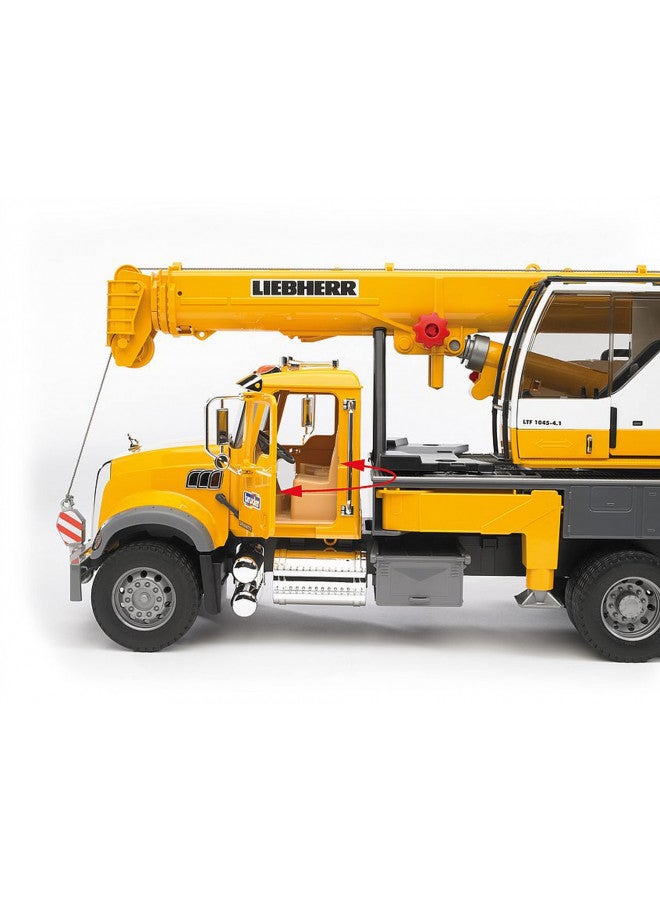 Bruder 02818 Mack Granite Liebherr Crane Truck - Image 4