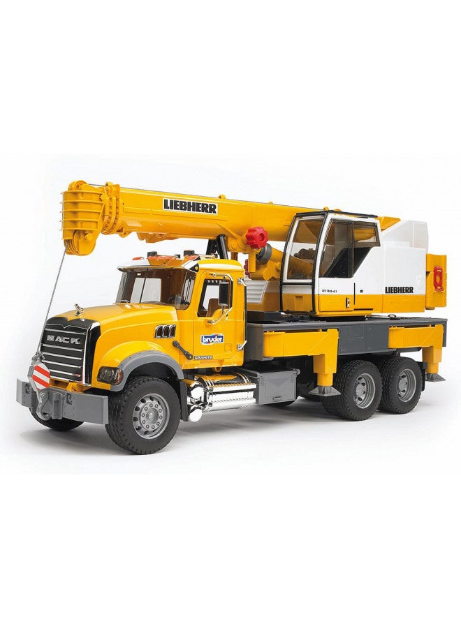 Bruder 02818 Mack Granite Liebherr Crane Truck - Image 1