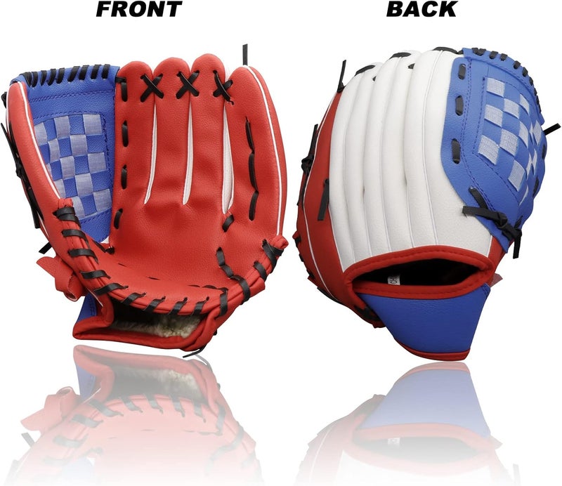 Aoutacc Baseball Gloves Softball Glove,12.5 Player Preferred Wear-Resistant PU Material Thicken Softball Fielding Glove,Left Hand Gloves Right Hand Throw for Youth Adult - Image 4
