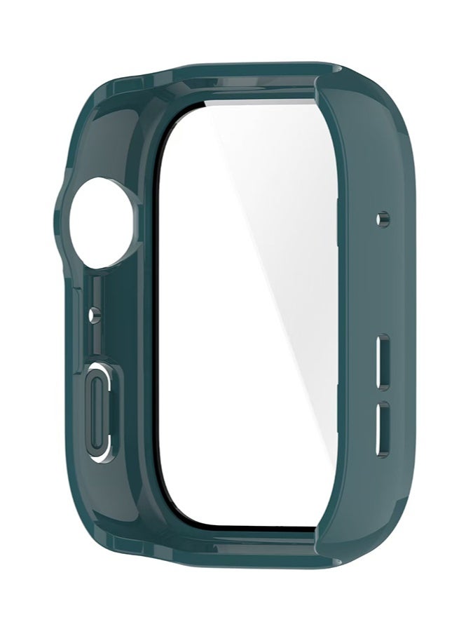 HL-Tech Case Compatible with HUAWEI Watch Fit 4 Watch Glass Protective Film Hard Plastic Frame HUAWEI Watch Fit 4 Watch Case Dark green - Image 5