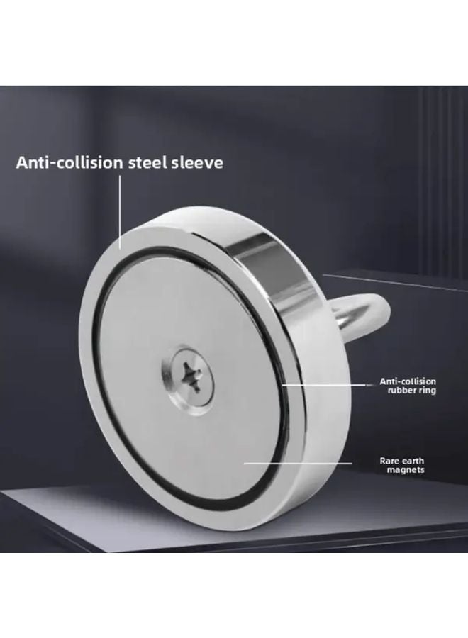 Heavy Duty Magnetic Hook L Model With Countersunk Head Hole And Eye Bolt Design - Image 5
