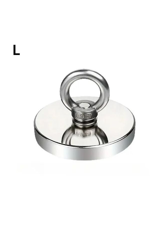 Heavy Duty Magnetic Hook L Model With Countersunk Head Hole And Eye Bolt Design - Image 1