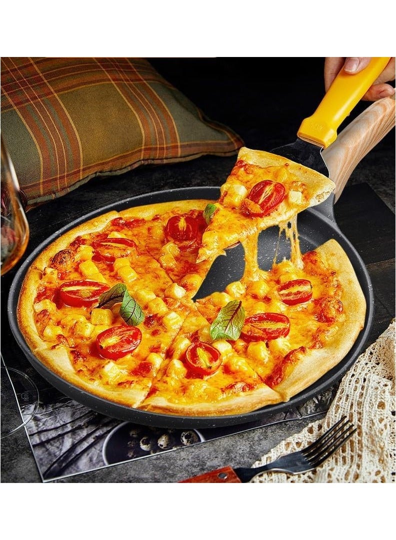 Beauenty 28CM Nonstick Skillets : Granite Coating Crepe Pan Tawa with Stay-Cool Handle PTFE & PFOA Free Pancake Pan for All Stovetops (Black) - Image 3