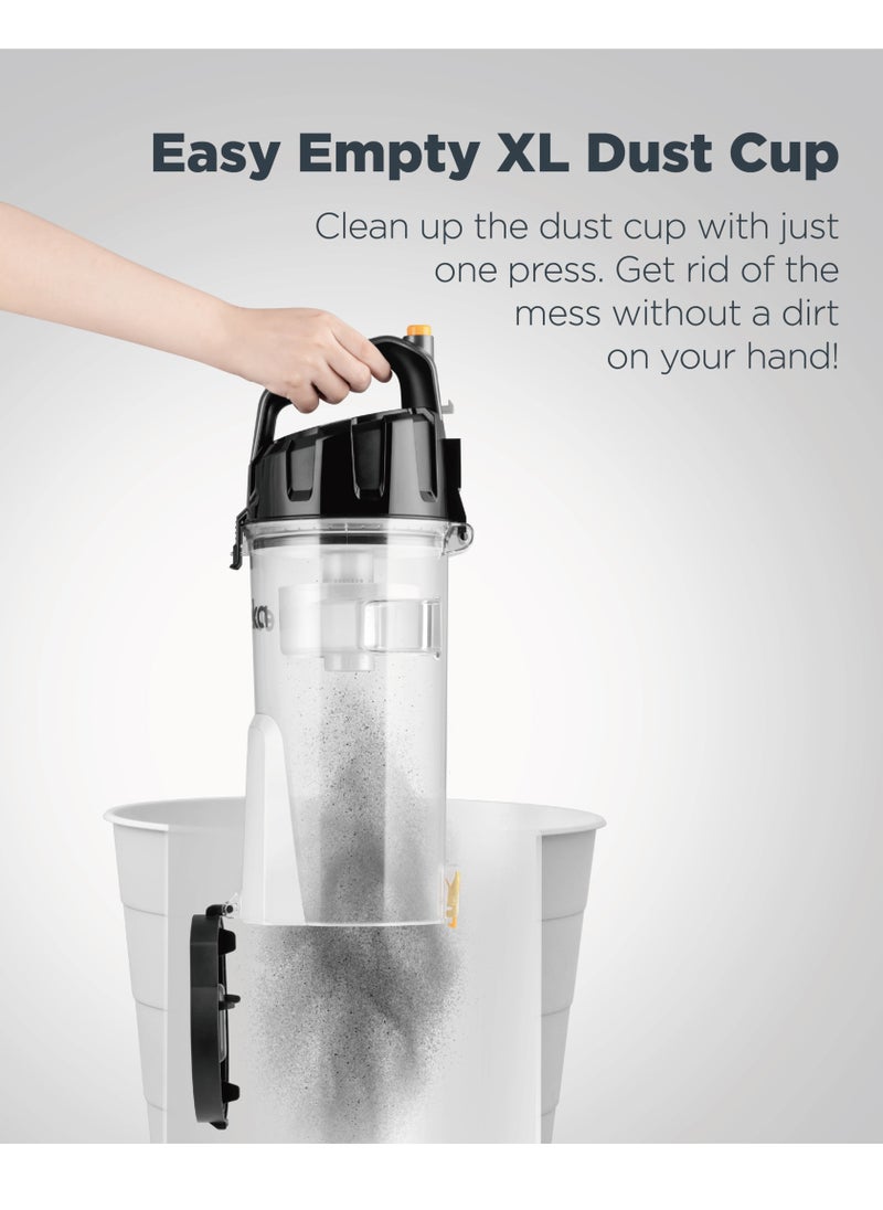 EUREKA - Corded Vacuum Cleaner PowerSpeed Lightweight Powerful Pet Upright Vacuum Cleaner for Carpet and Hard Floor, Turbo, 12.6" Wide Nozzle 2.6L Dust Cup Easy to Empty-Black - Image 1