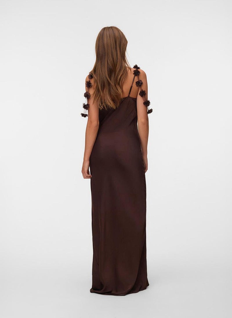 VERO MODA Women's VMANALEIA Sleeveless Detail Maxi Dress - Image 3