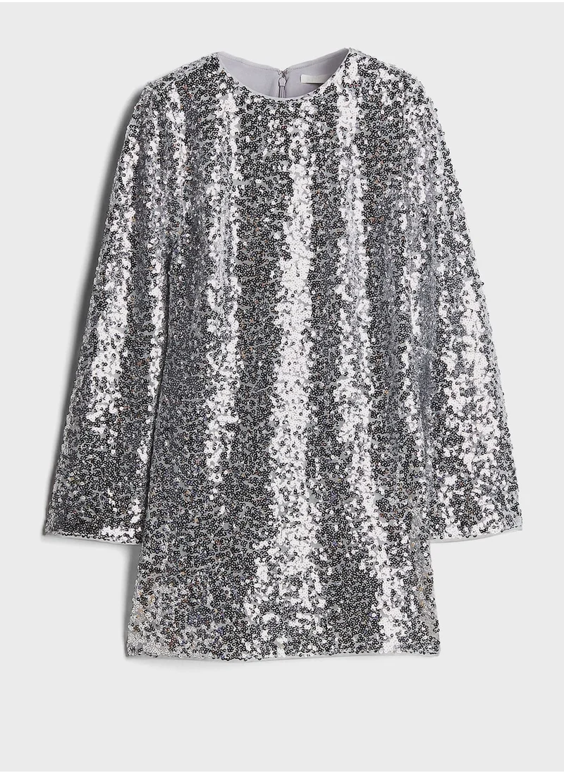 H&M Sequin Detail Dress