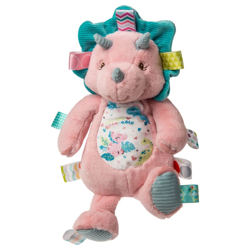 Mary Meyer Taggies Stuffed Animal Soft Toy, 12-Inches, Aroar-a-Saurus Dinosaur - Image 1