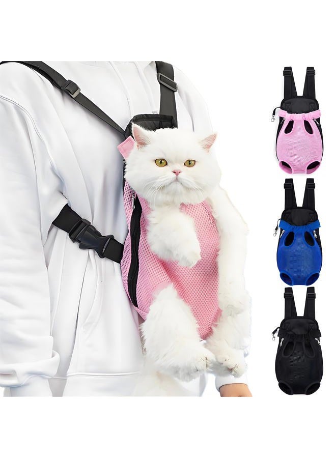 Yehenarn Pet Chest Bag, Adjustable Neck Circumference, Widened Shoulder Strap, Can Adapt to Different Body Types and Carrying Needs,Suitable for Cats and Dogs to Travel with (Pink, Medium（Fit:3-8lb）) - Image 1