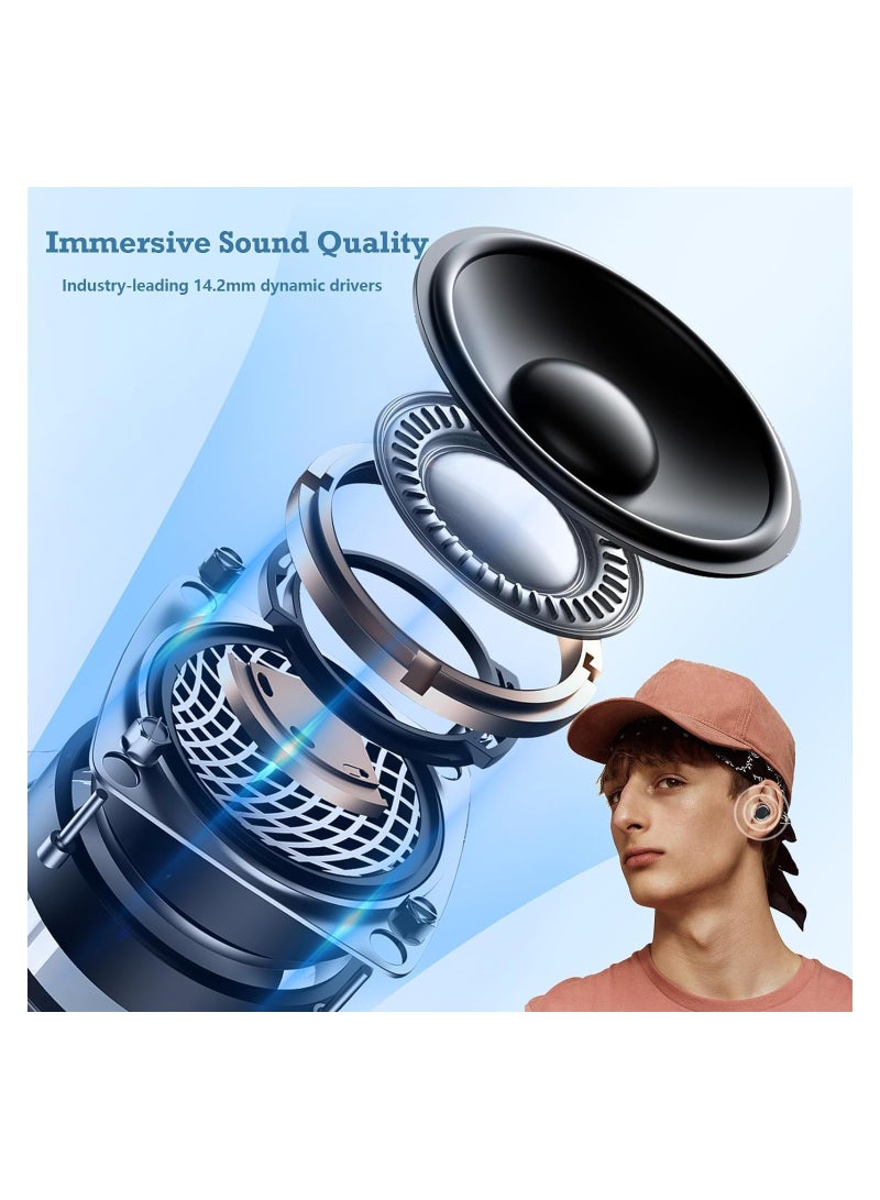 Active Noise Cancelling Sleep Headphones, Mini Bluetooth Earbuds for Small Ear Canals, Discreet Low-Profile Wireless Earbuds, Invisible and Comfortable for Sleep and Relaxation.