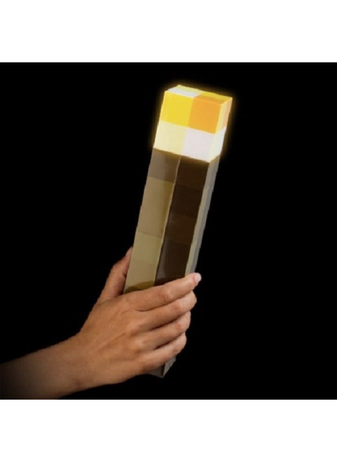 Minecraft Game Torch Lamp Mineral Color Changing Led Atmosphere Night Light Decoration Gift Small Size-Color:Battery Torch Lamp  - Image 1