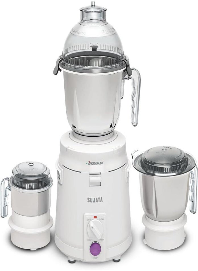 SUJATA Sujata Dynamix Mixer Grinder 900 Watts 3 Jars White  - Image 1