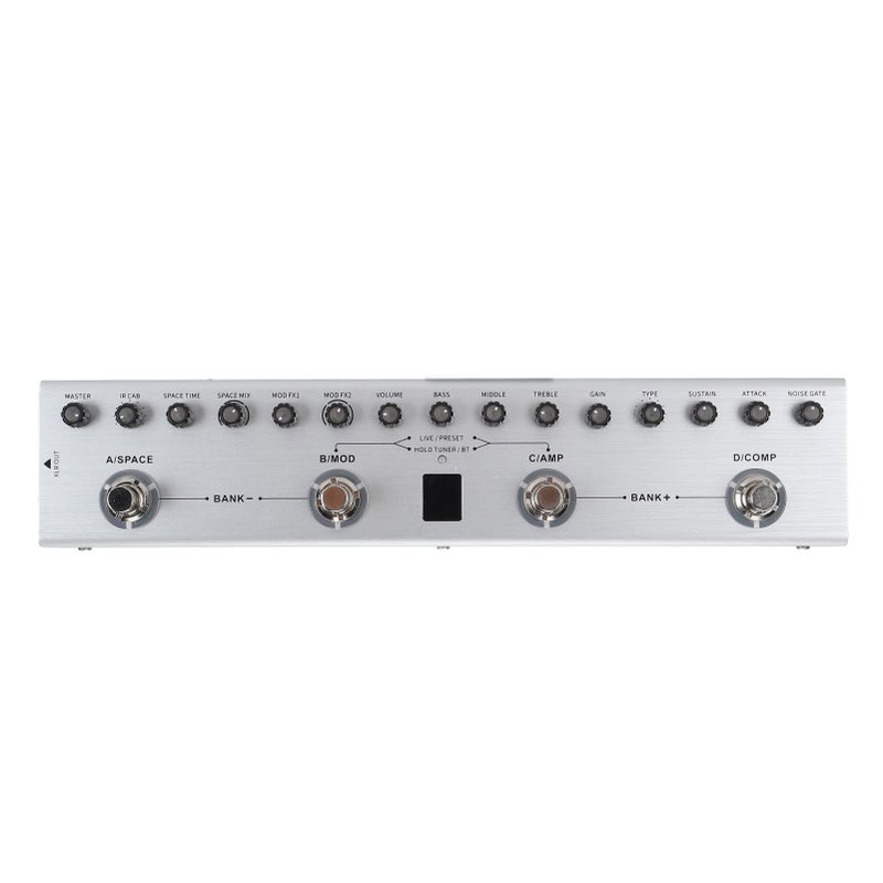 Multi Effects Guitar Pedal: 36 Editable Tone Presets - 9 AMP Styles 8 Classic IR, Portable 3000mA Rechargeable Battery For 12 Hours Use - App & Software Compatible Digital Multi Effects For Electric G - Image 2