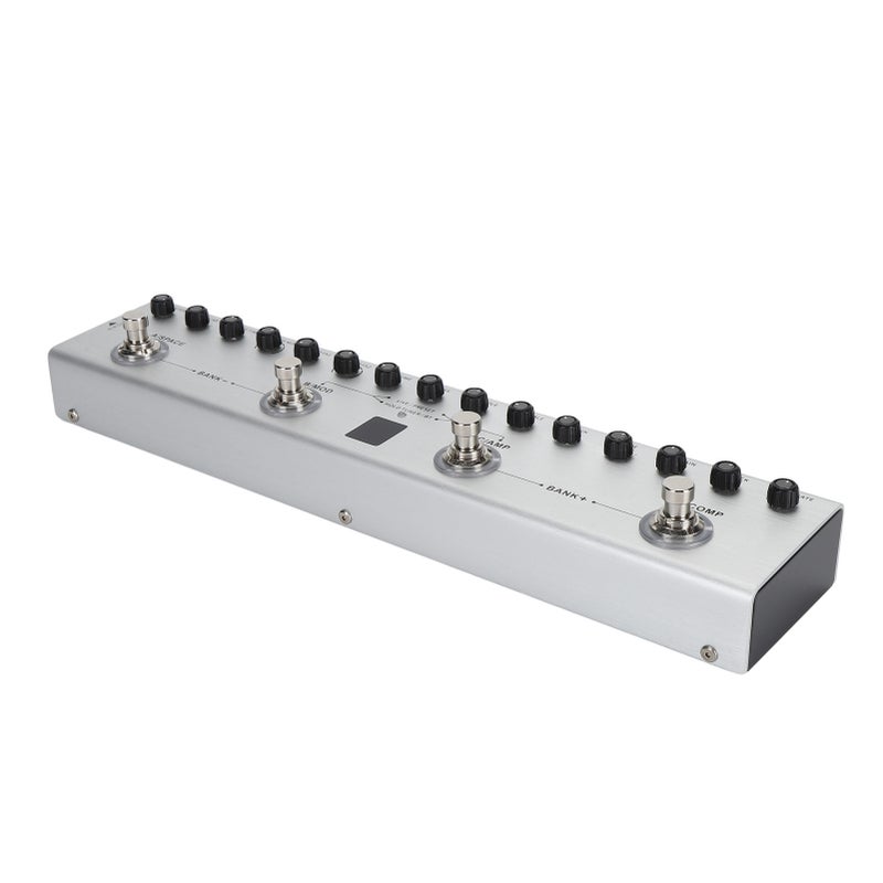 Multi Effects Guitar Pedal: 36 Editable Tone Presets - 9 AMP Styles 8 Classic IR, Portable 3000mA Rechargeable Battery For 12 Hours Use - App & Software Compatible Digital Multi Effects For Electric G - Image 3