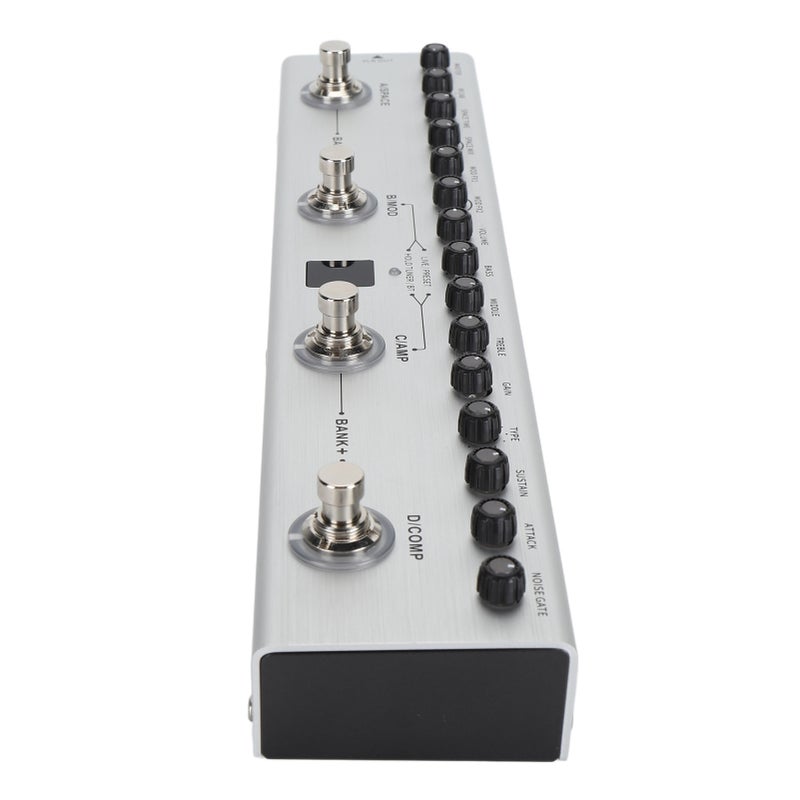 Multi Effects Guitar Pedal: 36 Editable Tone Presets - 9 AMP Styles 8 Classic IR, Portable 3000mA Rechargeable Battery For 12 Hours Use - App & Software Compatible Digital Multi Effects For Electric G - Image 4