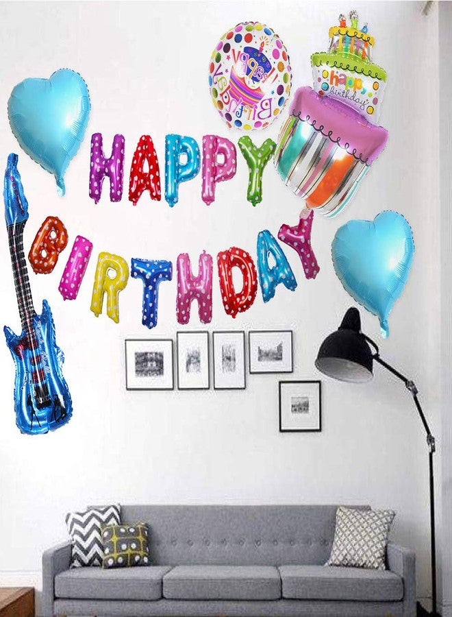 WedFeir Inflatable Rock Star Toy Set, 7 Pack Inflatable Boom Box Mobile Phone Guitar Bass Party Props for 80's 90's Party Decorations, Rock and Roll Party Favors Supplies, Christmas Birthday Party Gifts. - Image 4