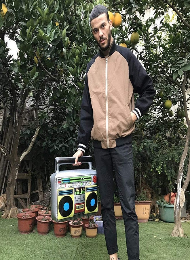 WedFeir Inflatable Rock Star Toy Set, 7 Pack Inflatable Boom Box Mobile Phone Guitar Bass Party Props for 80's 90's Party Decorations, Rock and Roll Party Favors Supplies, Christmas Birthday Party Gifts. - Image 5