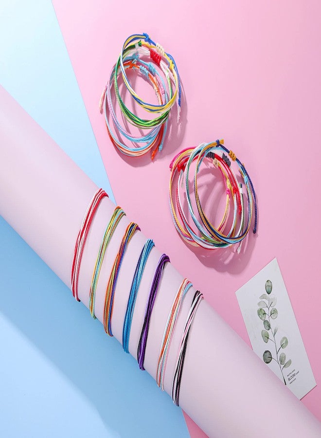 Jovivi 15 Pieces Surfer Wave Friendship Bracelets Set Handmade Waterproof Adjustable Braided Strand String Bracelets Anklets Boho Jewelry for Women - Image 3