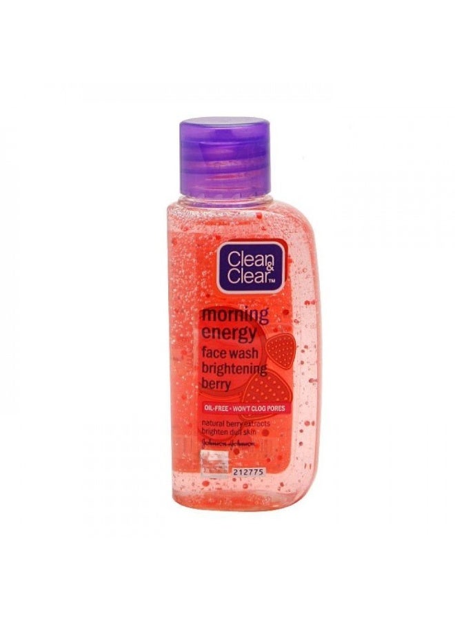 Clean & Clear Morning Energy Face Wash - Brightening Berry, 100ml - Image 1