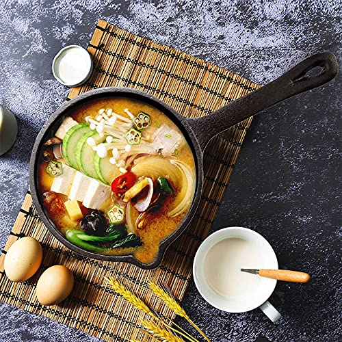 Cedilis 1 Quart/ 32 Ounce Cast Iron Basting Pot with Handle, Heavy Duty Construction Sauce Pot for Grilling and Oven, Black - Image 5
