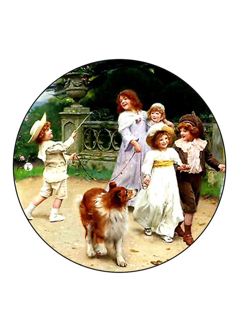 RKN Vintage Art Printed Mouse Pad Multicolour