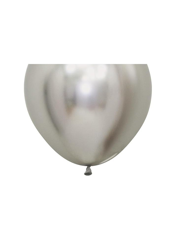 Sempertex Silver Balloons 6PCS/BAG Premium Latex Metallic Silver Color Perfect for Birthdays Weddings Baby Showers Parties Celebrations Easy to Inflate Long-Lasting Eco-Friendly Party Décor - Image 3
