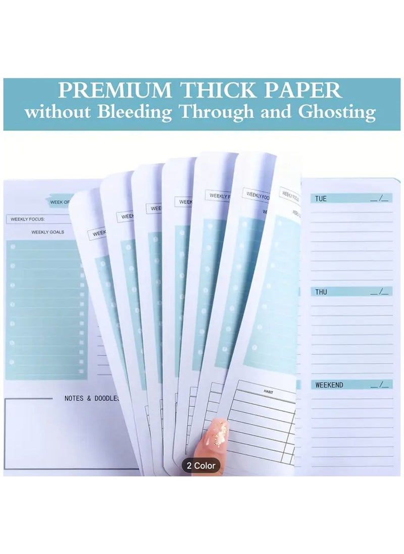 Generic Weekly Planner Undated Planner Book with To-Do List ,Weely Goals ,Habit Tracker, 5.7"X 8" Inch for 52 Weeks Planning  - Image 2